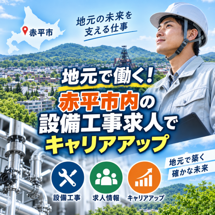 地元で働く！赤平市内の設備工事求人でキャリアアップ